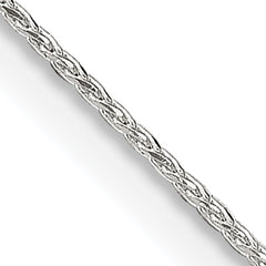 Sterling Silver .85mm Diamond-cut Round Spiga Chain