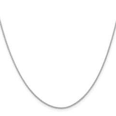 Sterling Silver Rhodium-plated .95mm Diamond-cut Round Spiga Chain