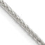 Sterling Silver 1.45mm Diamond-Cut Round Spiga Chain With 2 Inch Extension