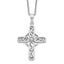 Sentimental Expressions Sterling Silver Rhodium-plated Prayer Cross 18in. Necklace