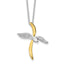 Faith Flight Necklace in Gold-Plated Sterling Silver, 22 Inch - Sophia Jewelers