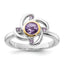 Accent Amethyst & Pink Quartz Ring in Sterling Silver - Sophia Jewelers