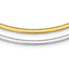 Sterling Silver Flash Gold-plated Reversible 3mm Cubetto Chain