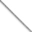 Sterling Silver Rhodium-Plated 1.5mm Diamond-Cut Round Box Chain