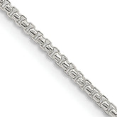 Sterling Silver 1.75mm Diamond-cut Round Box Chain
