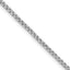 Sterling Silver Rhodium-plated 2mm Diamond-cut Round Box Chain
