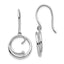 Diamond Swirl Shepherd Hook Dangle Earrings in Sterling Silver (0.01 ct. tw.) - Sophia Jewelers