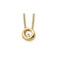 Diamond Circle Necklace in Gold-Plated Sterling Silver (.02 ct. tw.) - Sophia Jewelers