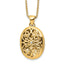 Oval Diamond Locket Necklace in Gold-Plated Sterling Silver (0.01 ct. tw.) - Sophia Jewelers