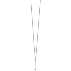 White Ice Sterling Silver Rhodium-plated 18 Inch Diamond Necklace with 2 Inch Extender