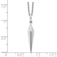 White Ice Sterling Silver Rhodium-plated 18 Inch Diamond Necklace with 2 Inch Extender