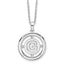 White Ice Sterling Silver Rhodium-Rhodium-Plated 18 Inch Diamond Letter G Initial Necklace with 2 Inch Extender