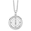White Ice Sterling Silver Rhodium-Rhodium-Plated 18 Inch Diamond Letter I Initial Necklace with 2 Inch Extender
