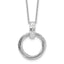 Diamond Three Rings Necklace in Sterling Silver (0.06 ct. tw.), 18 Inch - Sophia Jewelers