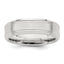 Sterling Silver 6mm Brushed Fancy Band