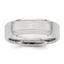 Sterling Silver 6mm Brushed Fancy Band - Sophia Jewelers