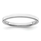 Sterling Silver 2mm Lightweight Flat Size 13.5 Band