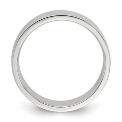 Sterling Silver 6mm Lightweight Flat Size 13.5 Band