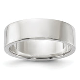 Sterling Silver 6mm Lightweight Flat Size 13.5 Band