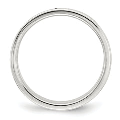 Sterling Silver 7mm Lightweight Flat Size 13.5 Band