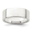 Sterling Silver Flat Wedding Band 7mm, Size 4–13.5 - Sophia Jewelers