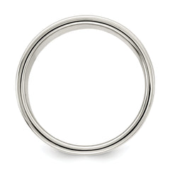 Sterling Silver 8mm Lightweight Flat Size 13.5 Band