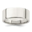 Sterling Silver Flat Wedding Band 8mm