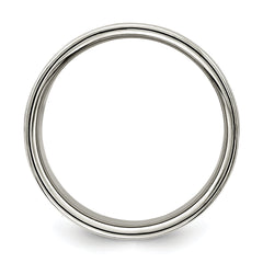 Sterling Silver 10mm Lightweight Flat Size 13.5 Band