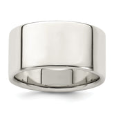 Sterling Silver 10mm Lightweight Flat Size 13.5 Band