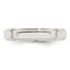 Sterling Silver 4mm Flat with Step Edge Size 4 Band
