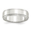 Sterling Silver 6mm Flat with Step Edge Size 4 Band