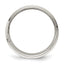 Sterling Silver 8mm Flat with Step Edge Size 4 Band