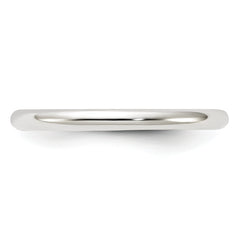 Sterling Silver 2mm Half Round Size 13.5 Band