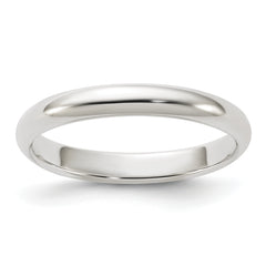 Sterling Silver 3mm Half Round Size 12 Band
