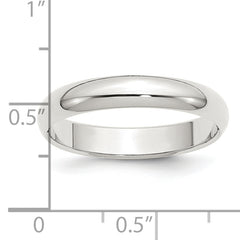 Sterling Silver 4mm Half Round Size 13.5 Band