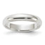 Sterling Silver Half-Round Wedding Band 4mm