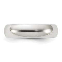 Sterling Silver 5mm Half Round Size 13.5 Band