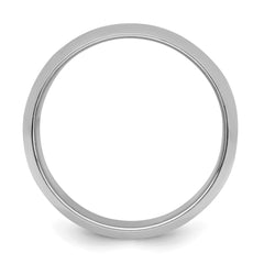 Sterling Silver Rhodium-plated 10mm Half-Round Size 9.5 Band