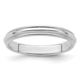 Sterling Silver 3mm Half Round Milgrain Size 13.5 Band