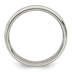 Sterling Silver 4mm Half Round Milgrain Size 13.5 Band
