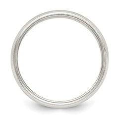 Sterling Silver 5mm Half Round Milgrain Size 13.5 Band