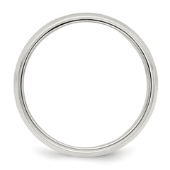 Sterling Silver 6mm Half Round Milgrain Size 13.5 Band