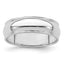 Sterling Silver Milgrain Half-Round Wedding Band 6mm