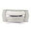 Sterling Silver 9mm Half Round Milgrain Size 4 Band