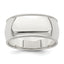 Sterling Silver Milgrain Half-Round Wedding Band 9mm - Sophia Jewelers