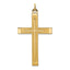 Satin and Polished Cross Pendant in Gold-Plated Sterling Silver - Sophia Jewelers
