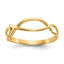 14k Polished Ichthus Fish Ring