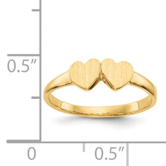 14k Childs Double Heart Ring