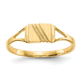 14k Childs Polished & Satin Ring