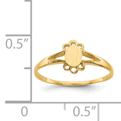 14k Childs Fancy Signet Ring